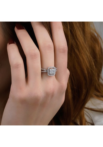 Valentines 0,47 Ct Baget Yüzük fiyatları