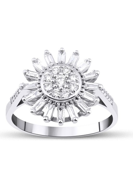 Valentines 0,54 Ct Baget Yüzük