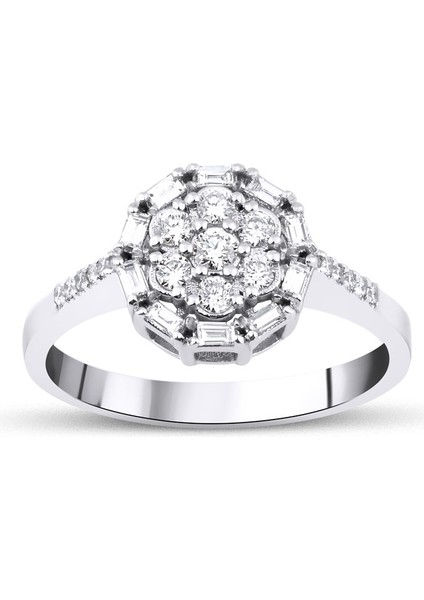 Valentines 0,44 Ct Baget Yüzük