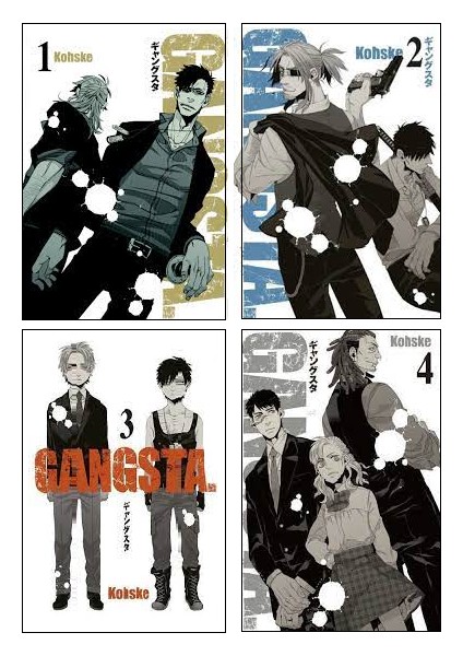 Gangsta 1-2-3-4. Ciltler Manga Seti - Kohske