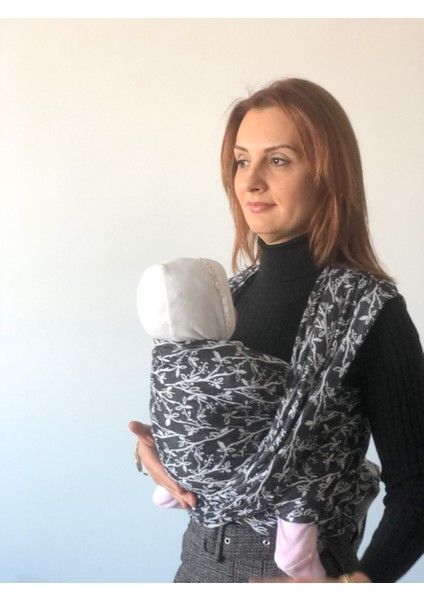 Dokuma Wrap Sling- Bahar Dalı Siyah