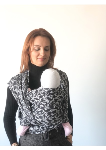 Dokuma Wrap Sling- Bahar Dalı Siyah