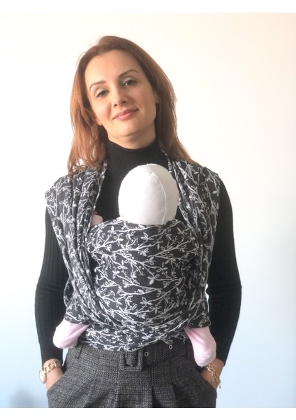 Dokuma Wrap Sling- Bahar Dalı Siyah