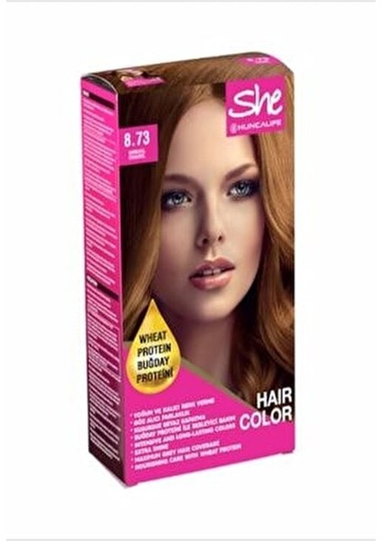 She Natural Color Saç Boyası 8.73 Karamel