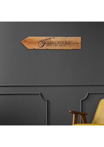 Ollivander’s Tabela 43 x 9 x 5 cm Ahşap Uv Baskılı modelleri