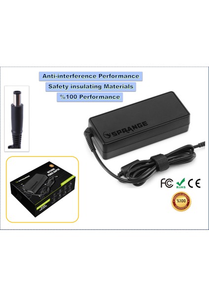 Dell Notebook Şarj Adaptörü 19.5V 4.62A Sprange Sr-L6