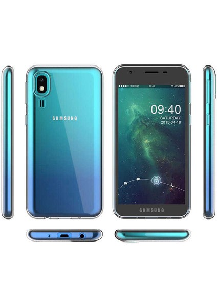 Samsung Galaxy A2 Core Kılıf Şeffaf Süper Silikon Kamera Korumalı fiyatları