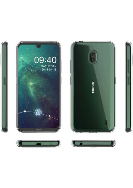 Nokia 2.2 Kılıf Şeffaf Süper Silikon Kamera Korumalı modelleri
