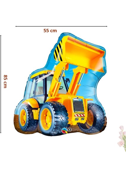 Inşaat Partisi Kepçe Folyo Balon - 85 cm x 55 cm fiyatları