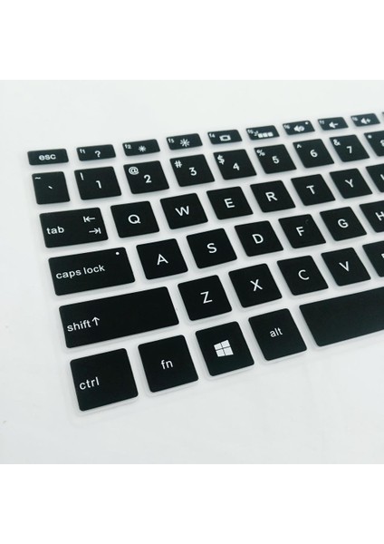 4x Dayanıklı Klavye Kapak Silikon Cilt Hp 15.6 Inç Bf Siyah Için