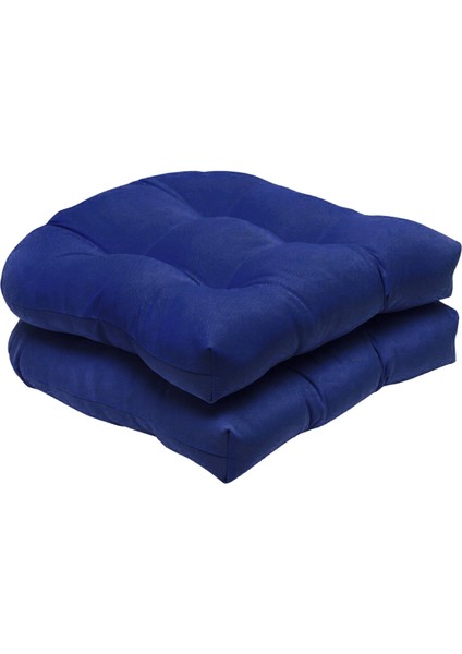 Kapalı / Açık Hasır Koltuk Minderi, 2, Ilkbahar / Yaz Mevsimsel Değiştirme Yastıkları - Royalblue fiyatları