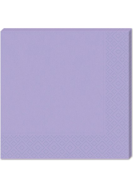 Makaron Peçete, 33 x 33 cm - 16 Adet - Lila