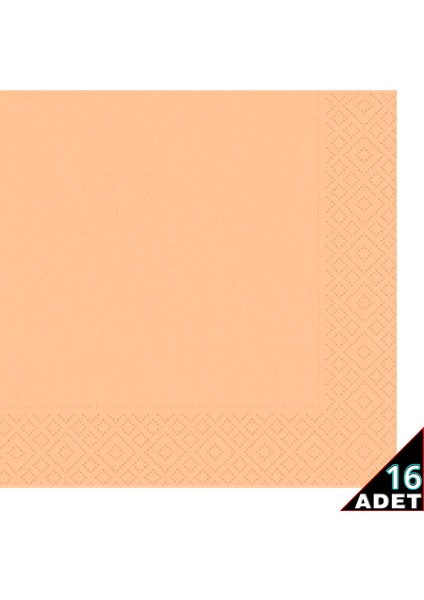 Makaron Peçete, 33 x 33 cm - 16 Adet - Turuncu fiyatları