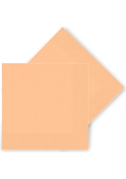 Makaron Peçete, 33 x 33 cm - 16 Adet - Turuncu modelleri