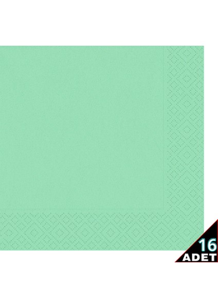 Makaron Peçete, 33 x 33 cm - 16 Adet - Yeşil fiyatları