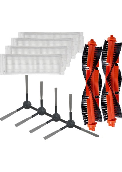 Vakum Aksesuarları Hepa Filtre Silindiri Yan Fırça Xiaomi Mijia STYJ02YM Robotik Vakum Süpürgesi Parçaları (Yurt Dışından)