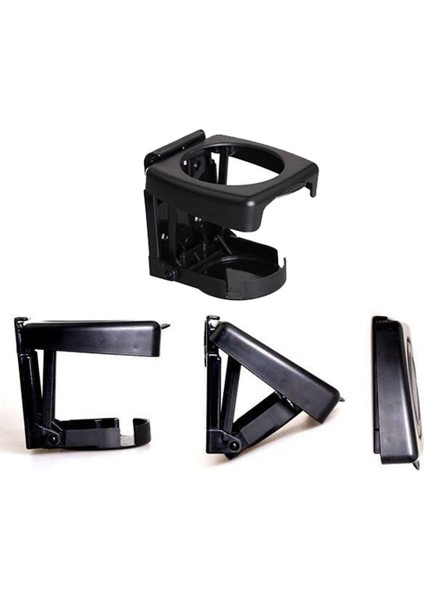 2 Adet Araba Katlanır Içecek Tutucu Tekne Araç Kupası Kupalar Standı Taşınabilir Siyah fırsatları