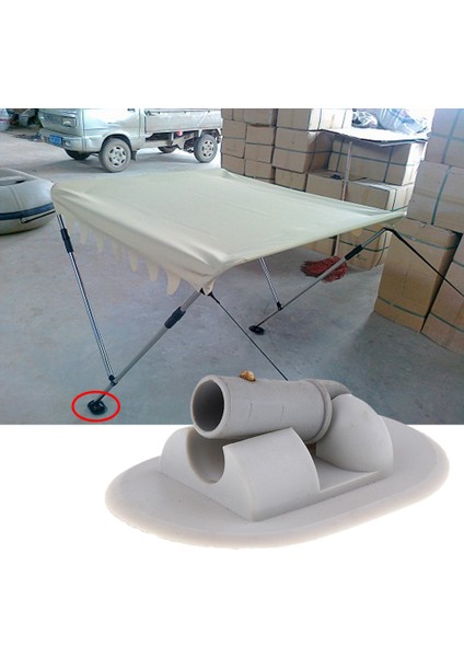2pack Pvc Tente / Balıkçılık / Şişme Bot Için Bimini Üst Montaj Donanımı