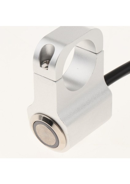 12 V Motosiklet Gidon Far Push Button Anahtarı Paslanmaz On-Off Beyaz