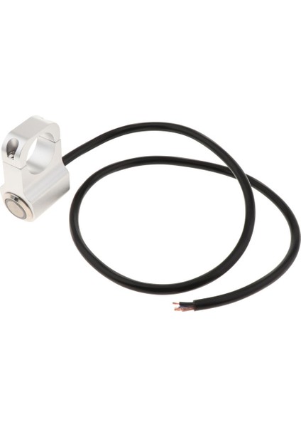 12 V Motosiklet Gidon Far Push Button Anahtarı Paslanmaz On-Off Beyaz
