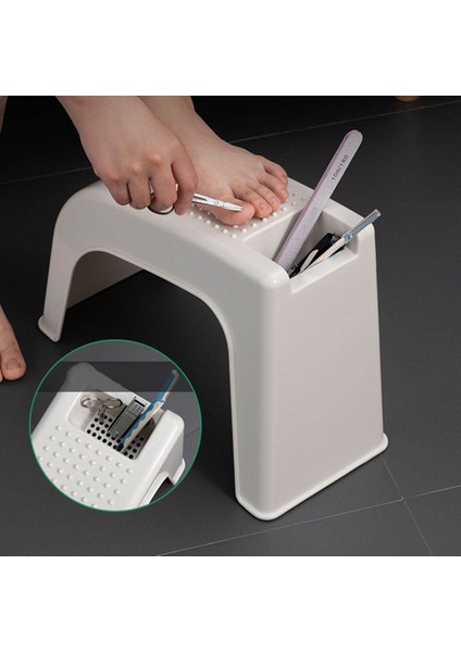 Duş Ayak Dinlenme Standı Çok Fonksiyonlu Duş Ayak Tabure Ev Beyaz fiyatları