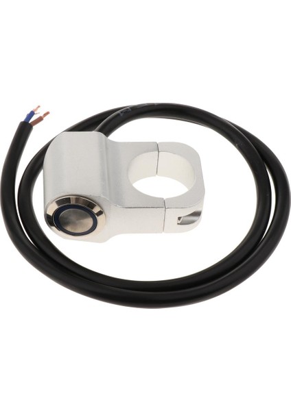 12 V Motosiklet Gidon Far Push Button Anahtarı Su Geçirmez Açma Mavi