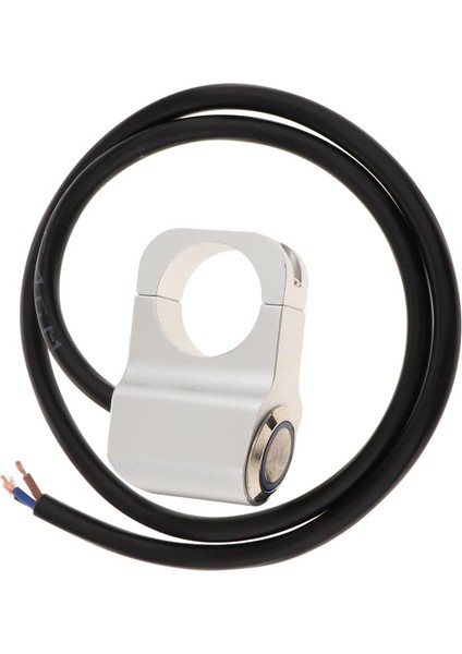 12 V Motosiklet Gidon Far Push Button Anahtarı Su Geçirmez Açma Mavi