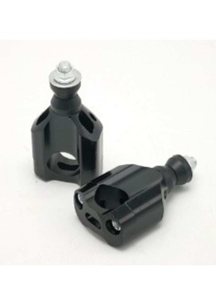 Motosiklet 2 Adet 1 1/8 "kolu Yağ Bar Dağı Kelepçeleri Riser Kir Bisiklet Siyah Için