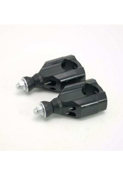 Motosiklet 2 Adet 1 1/8 "kolu Yağ Bar Dağı Kelepçeleri Riser Kir Bisiklet Siyah Için