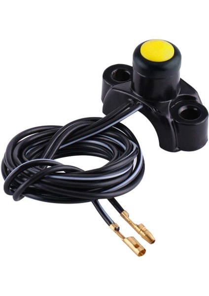 Motosiklet Atv 22MM Gidon Motoru Kill Stop Start Düğme Anahtarı - Sarı fırsatları
