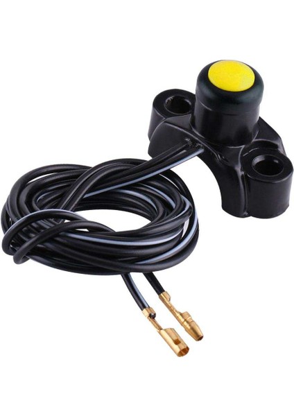 Motosiklet Atv 22MM Gidon Motoru Kill Stop Start Düğme Anahtarı - Sarı indirimleri
