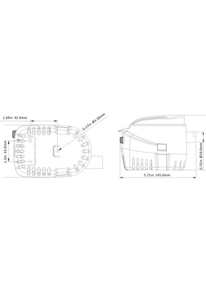 Iç Şamandıra Anahtarı Otomatik Su Teknesi ile Otomatik 12 V Sintine Pompası 1100GPH(Yurt Dışından) fiyatları