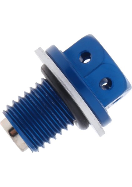 Metal Manyetik Araba Yağ Pan Drenaj Karter Filtresi Adsorb Fiş Bolt Somun M12 Mavi(Yurt Dışından)
