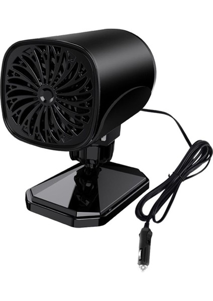 Oto Araba Isıtıcı Takma Sigara Çakmak Dokuman Otomobil Ön Cam Fan 12 V Siyah