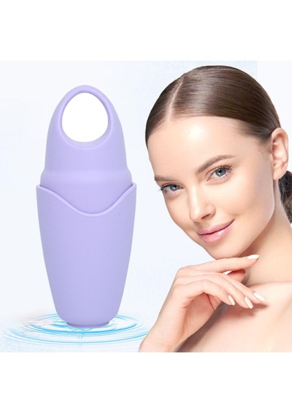 Küçük Kullanımlık Buz Masaj Kupası, Fitness Yüz Kriyosfer Masajı, Soğuk Masaj Rulo Aracı Erkekler Kadınlar Için 11X4.5 cm - Mor(Yurt Dışından) fırsatları