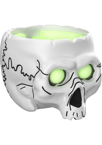 Kafatası Şeklinde Hoparlör Tutucu - Mavi (Yurt Dışından)