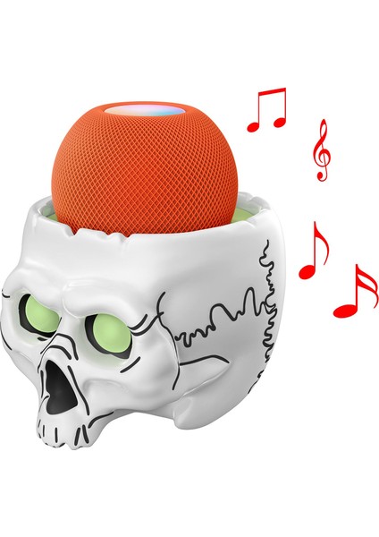 Kafatası Şeklinde Hoparlör Tutucu - Mavi (Yurt Dışından) fiyatları