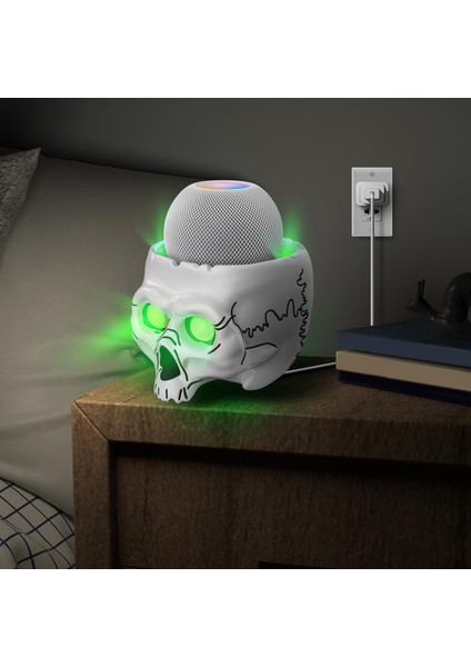 Kafatası Şeklinde Hoparlör Tutucu - Mavi (Yurt Dışından) fırsatları