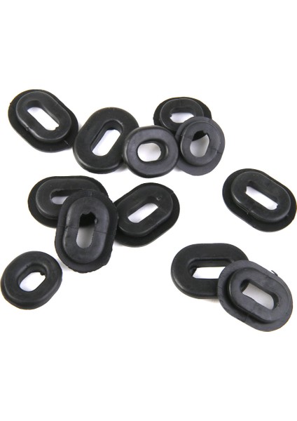 48X Yan Kapak Grommet Honda CG125 Motosikletler Için Oval Yuvarlak Yıkayıcı