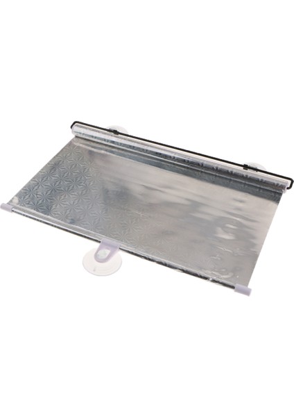 Araba Ön Arka Pencere Güneş Gölge Mesh Visor Rulo Ekran Perde Kapak Gümüş
