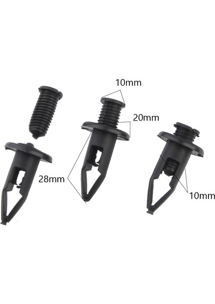 Siyah Tekerlek Kemer Kapağı Bağlantı Elemanları Klipler Honda Mazda B36 Için Plastik Trim(Yurt Dışından) modelleri