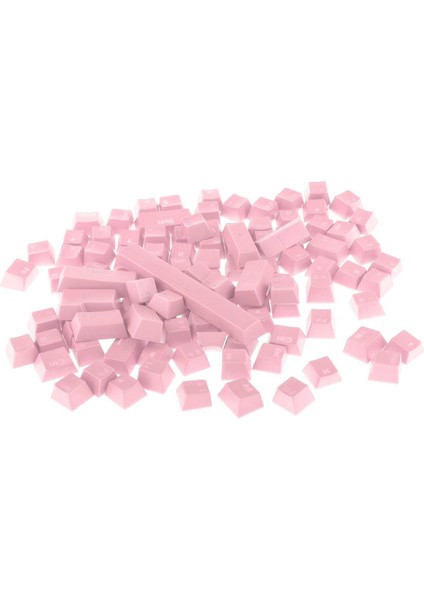 Mekanik Klavye Pembe Için 108-ANAHTAR Abs Saydam Keycaps Anahtar