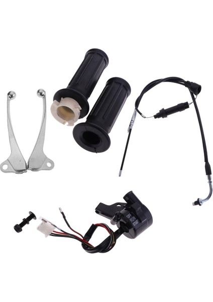1 Takım Motosiklet Başlat Öldürme Anahtarı Yamaha PW50 Kablosu ile Fren Kolu
