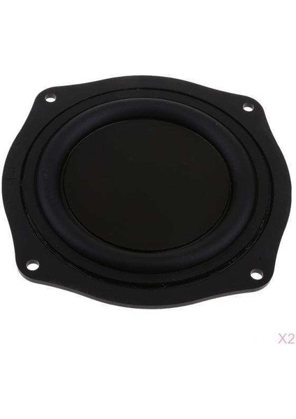 2 Adet 4 Inç Hoparlör Titreşimli Membran Pasif Woofer Diyafram Plakası