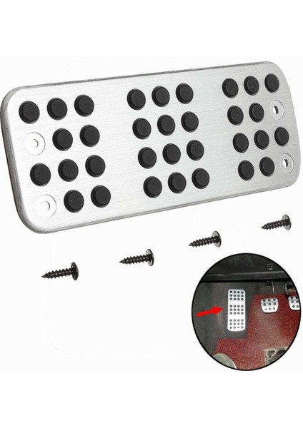 Alüminyum Alaşım Footrest Ayak Dinlenme Ölü Pedalı Pad Kapak 206 206CC modelleri