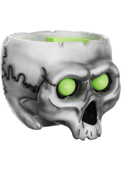 Kafatası Şeklinde Hoparlör Tutucu - Mavi (Yurt Dışından)