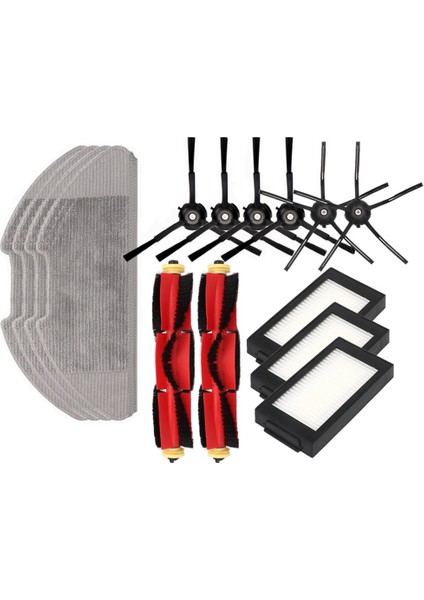 15 Adet Xiaomi Süpürme ve Paspaslama Robotu Pro Aksesuarları Silme Bezi Yan Fırça Haddeleme Fırçası Filtre Temizleme Bezi (Yurt Dışından)