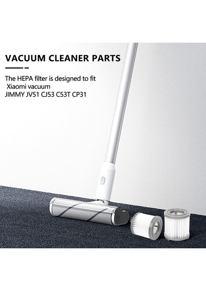 Jımmy JV51/53 Için 7 Adet Hepa Filtre El Akülü Elektrikli Süpürge Hepa Filtre Gri Yedek Filtre (Yurt Dışından) modelleri