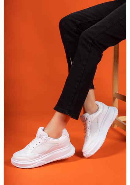 Beyaz Kadın Sneaker 0012153