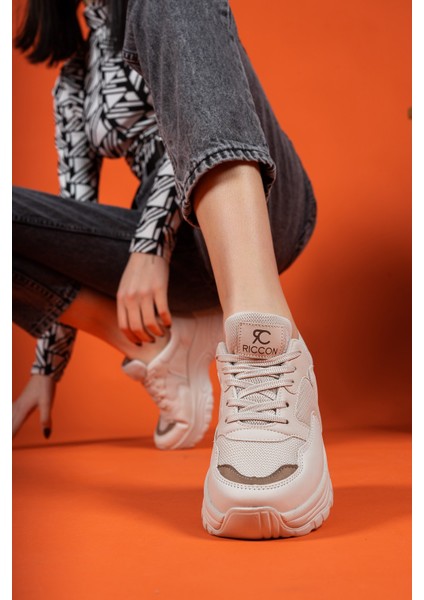 Bej Vizon Kadın Sneaker 0012140 fiyatları